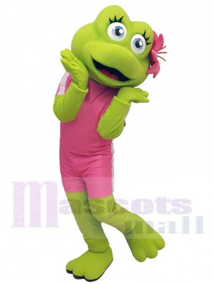 Cute Female Frog Mascot Costume Animal