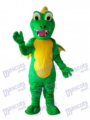 Big Mouth Thorn Green Dinosaur Mascot Adult Costume Animal  