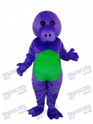 Purple Dinosaur Mascot Adult Costume Animal  