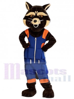 Rocket Raccoon Mascot Costume Cartoon