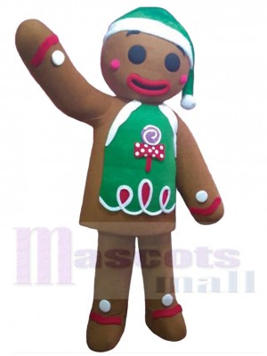 Gingerbread Man mascot costume