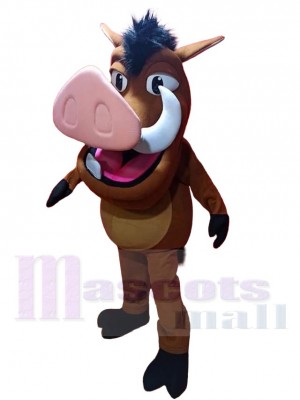 Warthog Wild Boar Mascot Costume Cartoon