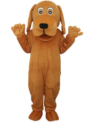 Brown Dog With Big Mouth Animal Adult Mascot Costume