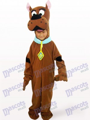 Brown Dog Open Face Kids Animal Mascot Costume