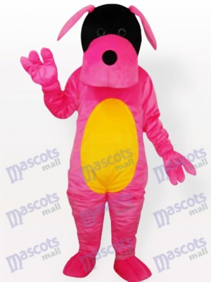 Pink Dog Adult Mascot Costume