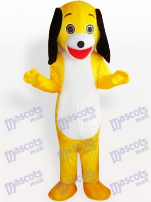 Yellow Little Dog Adult Mascot Costume