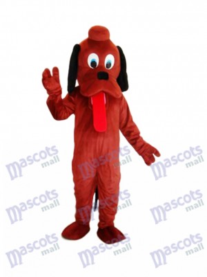 Brown Pluto Dog Mascot Adult Costume Animal  