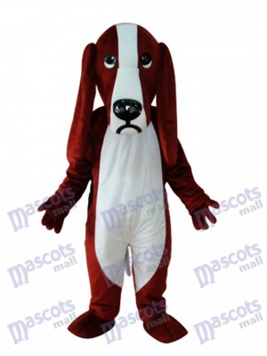 Reddish and White Dog Adult Mascot Costume Animal  