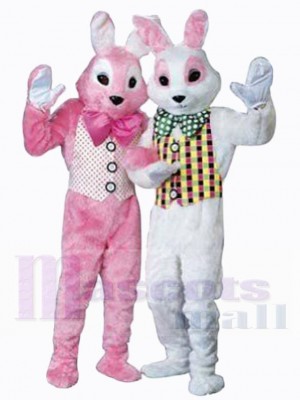 Easter Bunny Couple Mascot Costume Animal