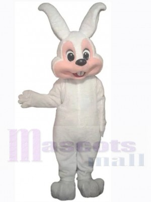 Pink Face Easter Bunny Mascot Costume Animal