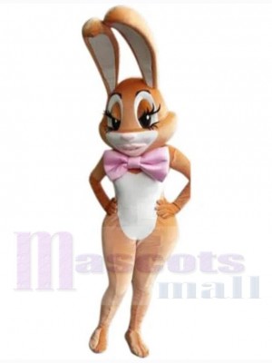 Slender Easter Bunny Mascot Costume Animal