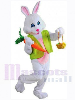 Friendly Easter Happy Bunny Mascot Costume Animal