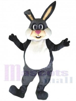 Friendly Bunny Mascot Costume Animal with Chubby Belly