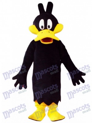 Black Daffy Duck Mascot Costume Cartoon Anime