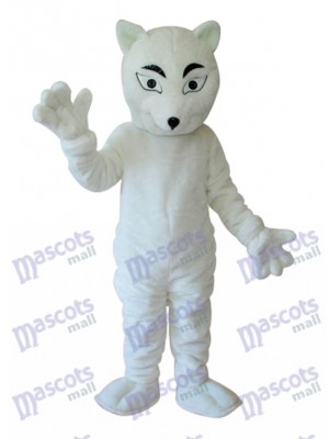 White Fox Mascot Adult Costume Animal