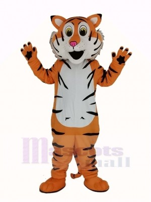 Friendly Tiger Mascot Costume Adult