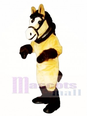Cute Clyde Clydesdale Horse with Collar & Harness Mascot Costume Animal