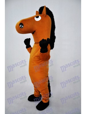 Brown Horse Plush Adult Mascot Costume Animal