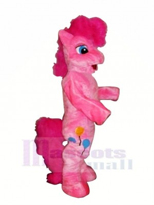 Pink Pony Horse Mascot Costumes Cartoon