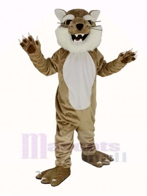 Brown and White Bobcats Mascot Costume Animal