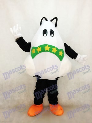 Cute Big Nose with Green Bandage Mascot Costume 