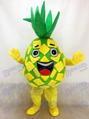 Yellow Pineapple Pete Mascot Costume Fruit 