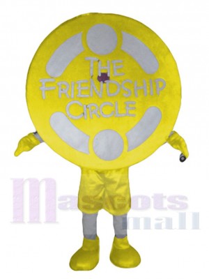 Yellow Friendship Circle Mascot Costume