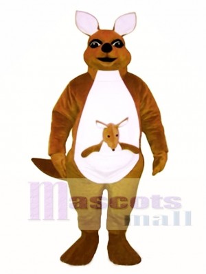 Mrs. Kangaroo with Joey Mascot Costume Animal