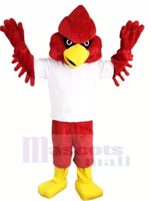 Red Strong Eagle Mascot Costumes Cartoon