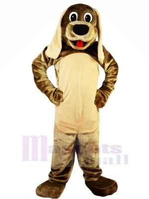 Cute Brown Dog with Long Ears Mascot Costumes Animal