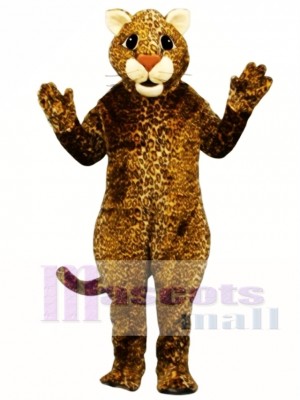 Leaping Leopard Mascot Costume Animal