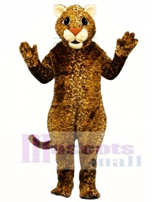 Leaping Leopard Mascot Costume