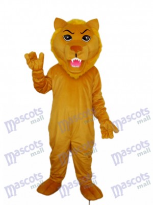 Old Brown Lion Mascot Adult Costume Animal