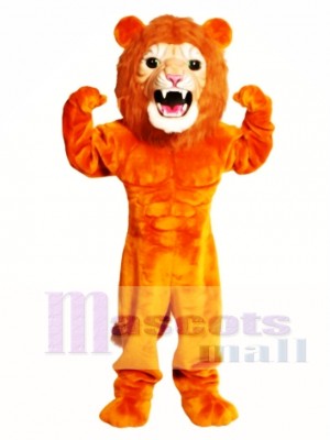 Cute Super Power Cat Lion Mascot Costume Animal