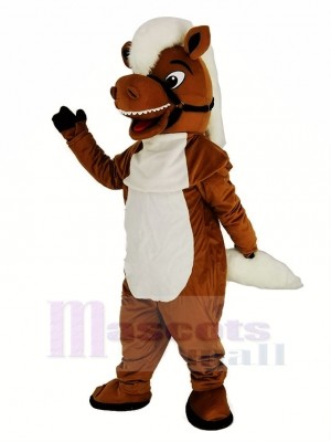 Brown Stable Horse Mascot Costume