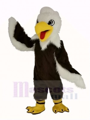 Long-haired White Head Eagle Mascot Costume