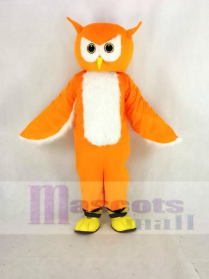 Orange Ollie Owl Mascot Costume School