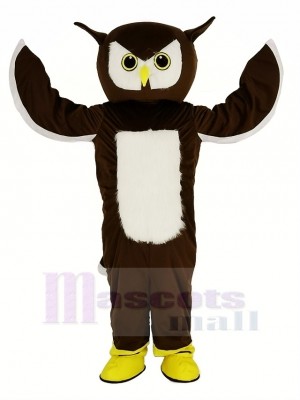 Brown Owl Mascot Costume Animal