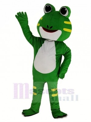 Cute Green Frog Mascot Costume