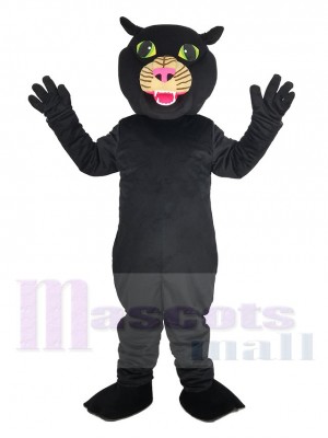 Black Panther with Pink Nose Mascot Costume Animal