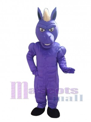 Blue Mustang Horse Mascot Costume