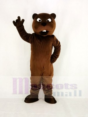 Realistic Sport Power Beaver Mascot Costume College