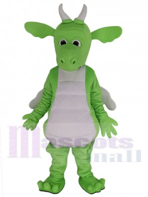 Adorable Green Dragon Mascot Costume Animal