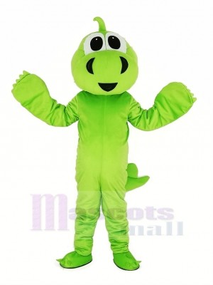 Grass Green Dinosaur Adult Mascot Costume Cartoon