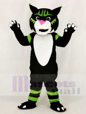 Black Wildcat Mascot Costume School	
