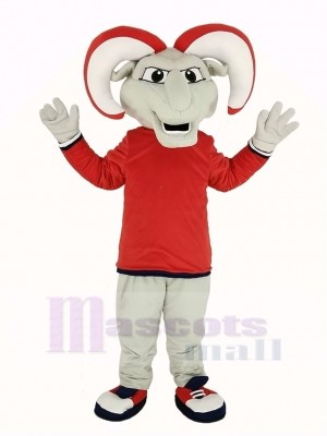 Ram with Red Coat Mascot Costume Animal