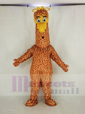 Realistic Giraffe Mascot Costume Cartoon	