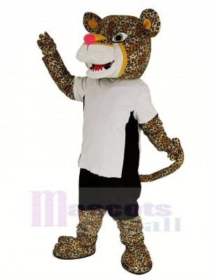 Power Jaguar with T-shirt Mascot Costume Animal