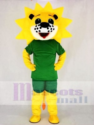 Cute Sunshine Flower Lion Mascot Costume School 	