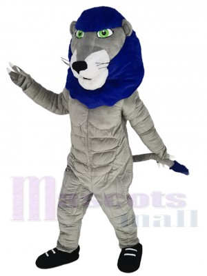 Power Lion Mascot Costume Animal with Green Eyes